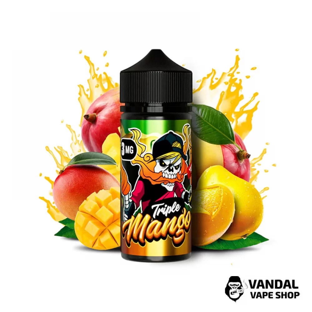 Жидкость Flamingo 100 мл на органическом никотине 3 мг со вкусом трех сортов манго