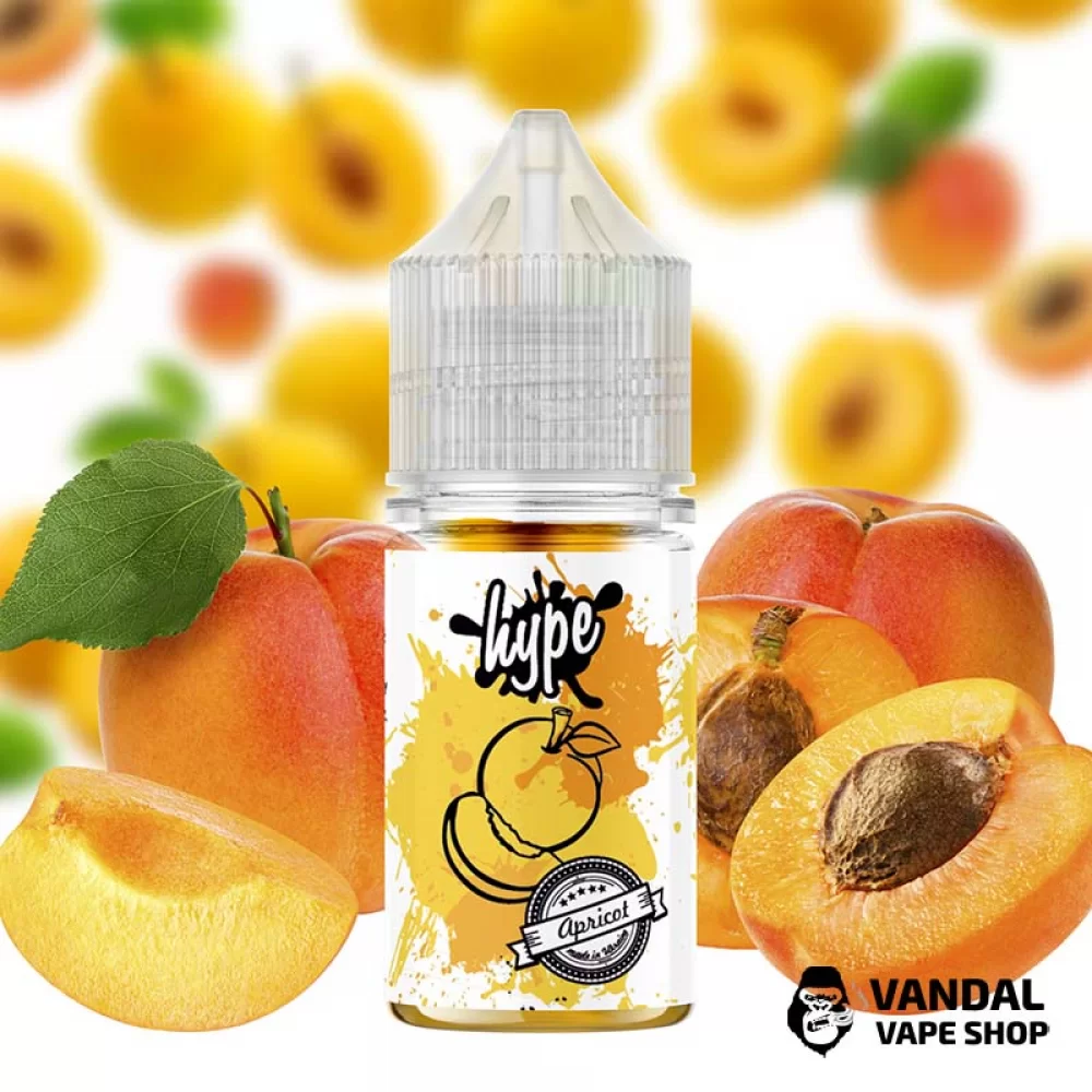 Рідина hype - Apricot 30 мл 50 мг НА СОЛЬОВОМУ НіКОТИНі зі смаком абрикоса Рідина hype - Apricot 30 мл 50 мг НА СОЛЬОВОМУ НіКОТИНі зі смаком абрикоса