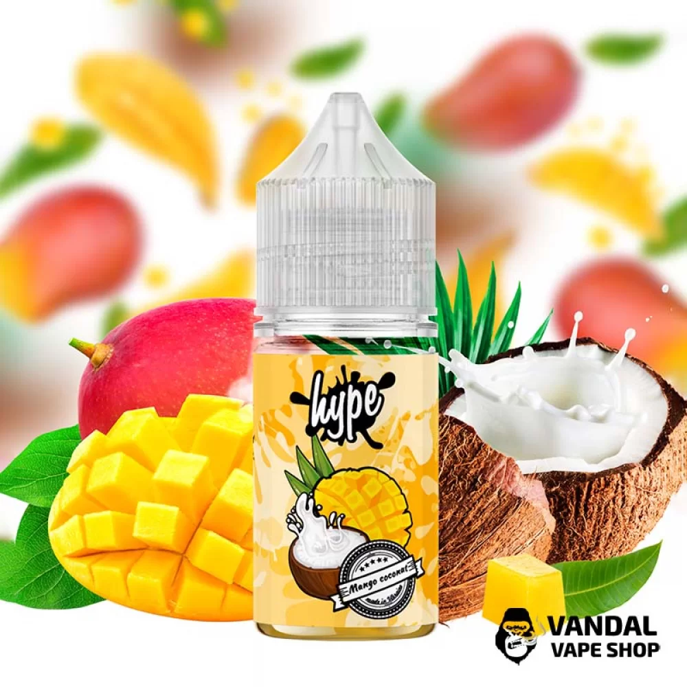 Жидкость Hype 30 мл 50 мг на солевом никотине со вкусом манго и кокоса