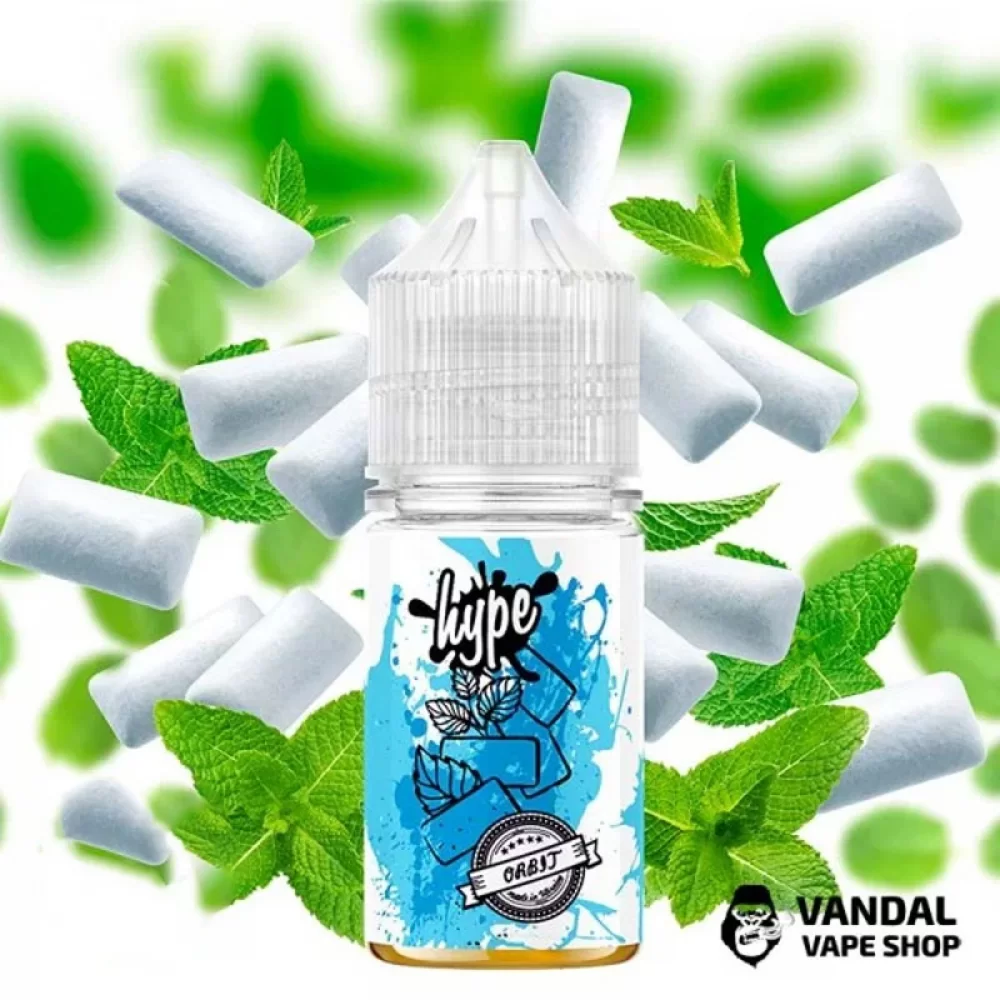 ЖИДКОСТЬ hype - Orbit 30 мл 50 мг НА СОЛЕВОМ НИКОТИНЕ СО ВКУСОМ мятной жвачки ЖИДКОСТЬ hype - Orbit 30 мл 50 мг НА СОЛЕВОМ НИКОТИНЕ СО ВКУСОМ мятной жвачки