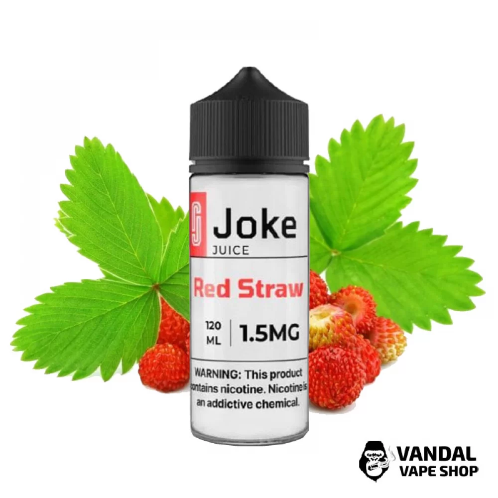 Жидкость Joke 120 мл на органическом никотине 3 мг со вкусом земляники Жидкость Joke 120 мл на органическом никотине 3 мг со вкусом земляники