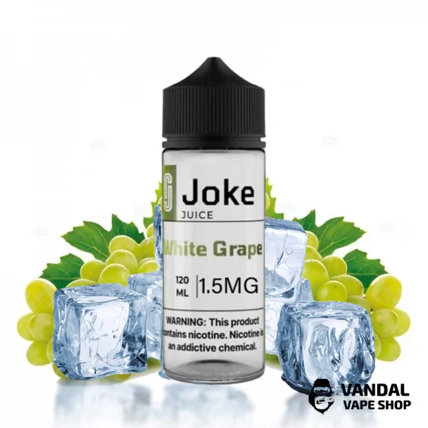 Жидкость Joke Ice 120 мл на органическом никотине 1.5 мг со вкусом белого винограда с холодком