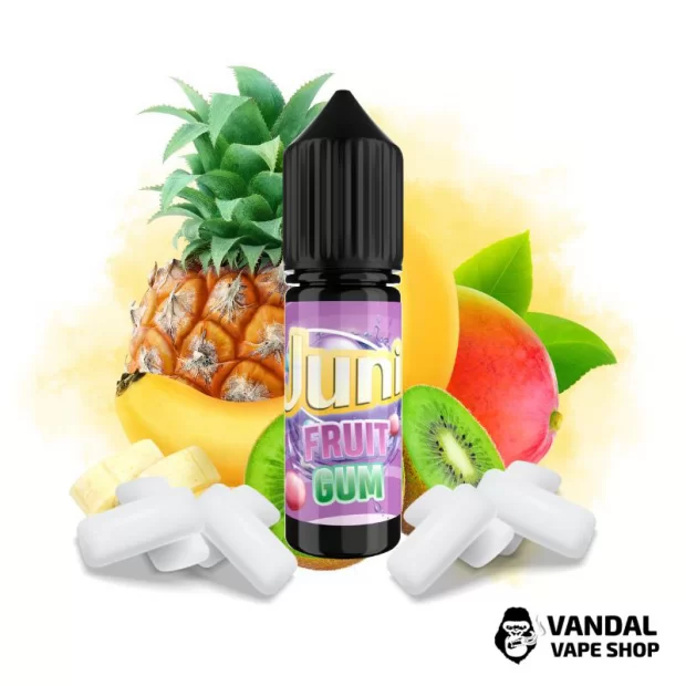 РІДИНА  Juni SLT - Fruit Gum  15 мл 50 мг - зі смаком фруктової жуйки