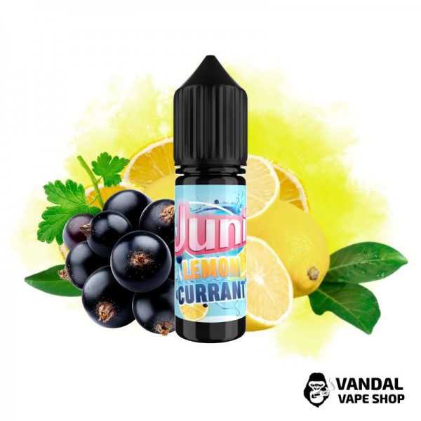 РІДИНА  Juni SLT - Lemon Currant 15 мл 30 мг - зі смаком лимонної кислинки та ягоди смородини