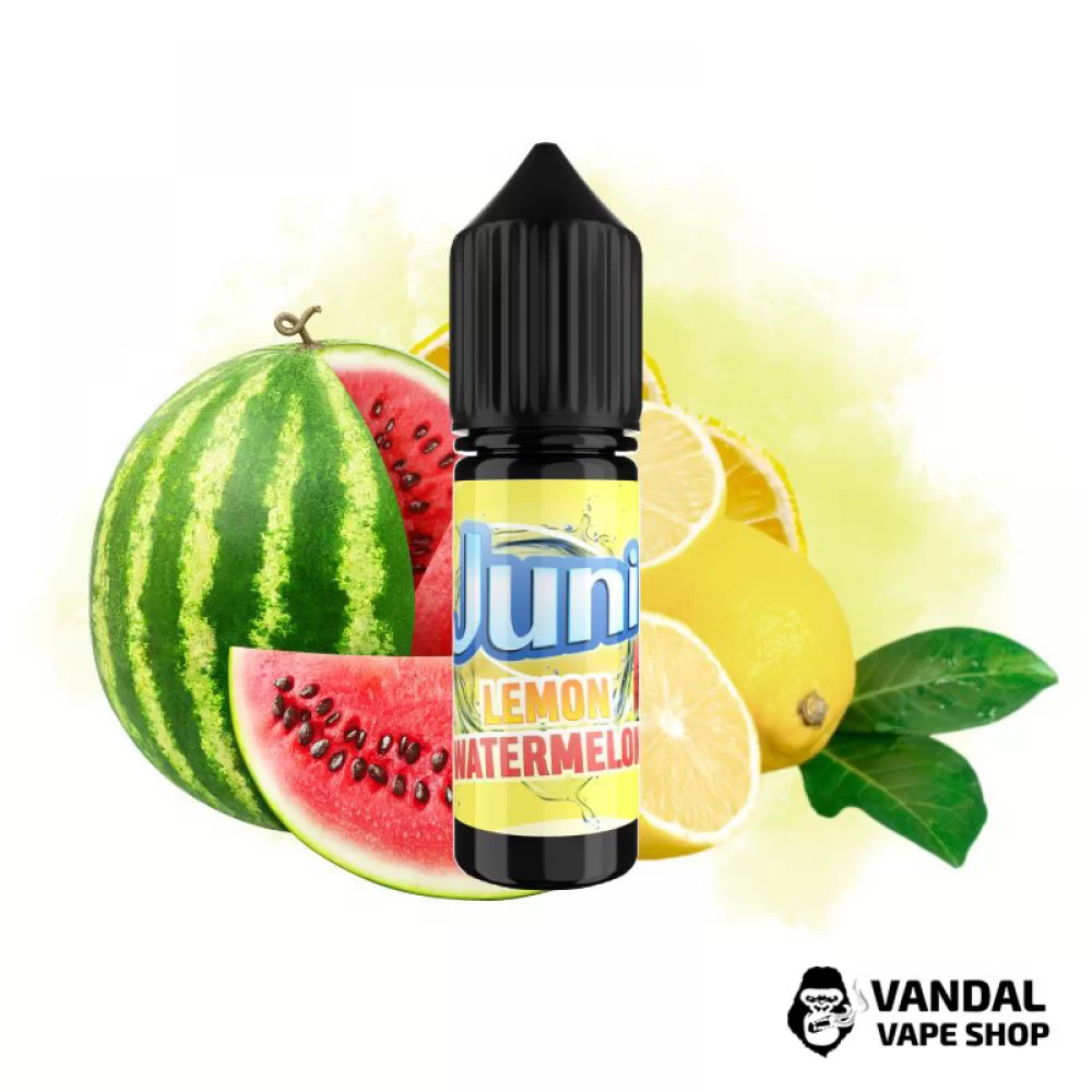 ЖИДКОСТЬ Juni SLT - Watermelon Lemon 15 мл 30 мг - со вкусом арбуза с кислинкой лимона. ЖИДКОСТЬ Juni SLT - Watermelon Lemon 15 мл 30 мг - со вкусом арбуза с кислинкой лимона.