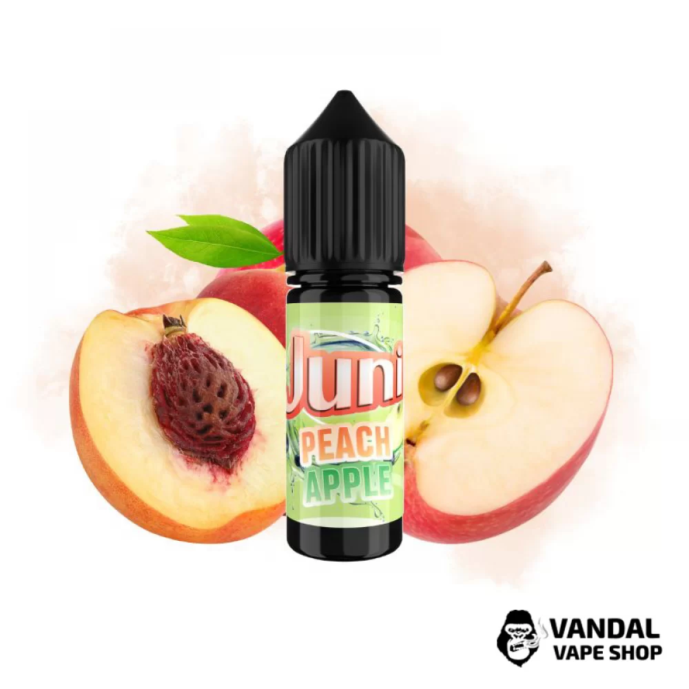 ЖИДКОСТЬ Juni SLT - Peach Apple 15 мл 30 мг - со вкусом персика и соковитого яблока