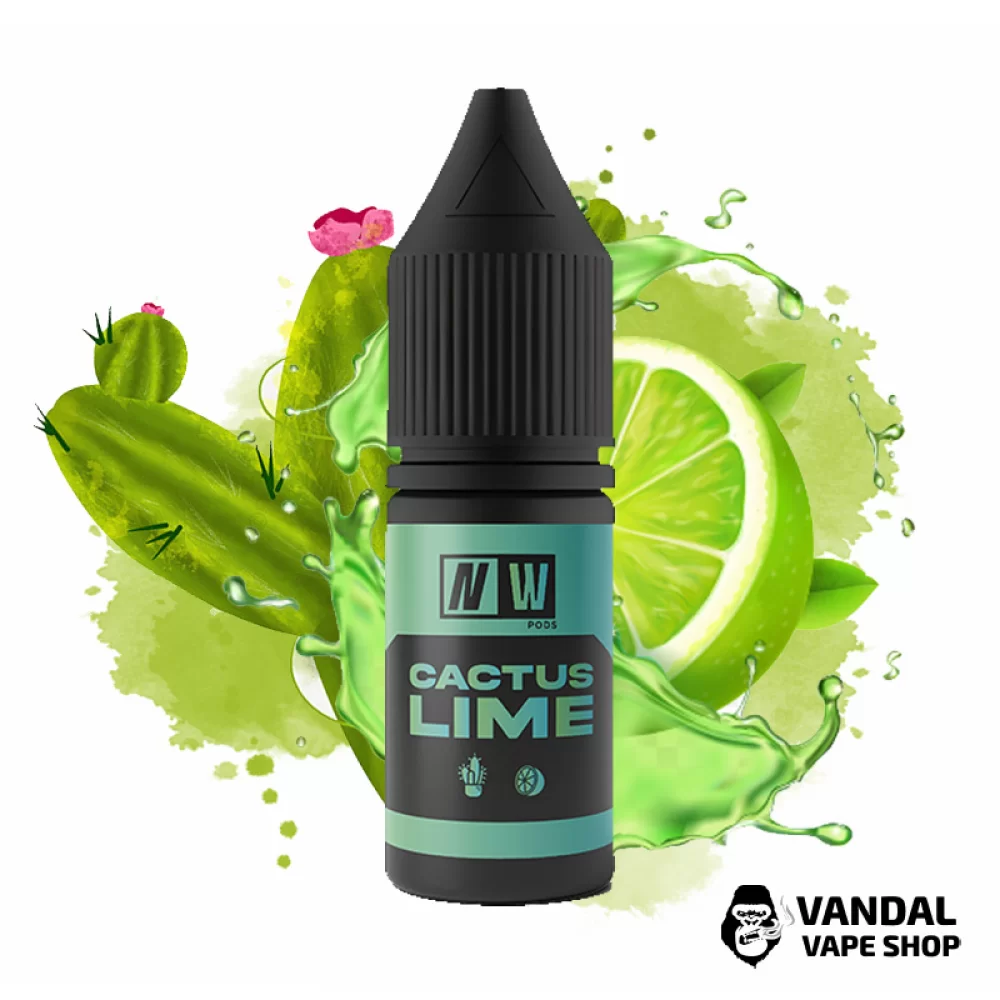 Рідина NW Pods - 10 мл 50 мг на сольовому нікотині зі смаком кактуса і лайму Рідина NW Pods - 10 мл 50 мг на сольовому нікотині зі смаком кактуса і лайму