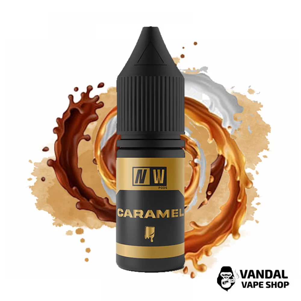 Жидкость NW Pods - 10 мл 10 мг на солевом никотине со вкусом карамели Жидкость NW Pods - 10 мл 10 мг на солевом никотине со вкусом карамели