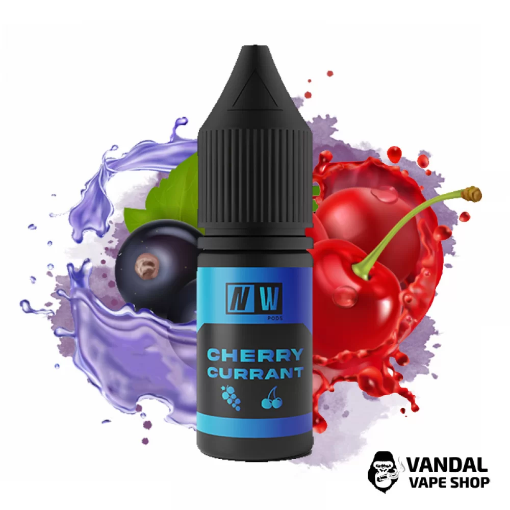 Жидкость NW Pods - 10 мл 30 мг на солевом никотине со вкусом вишни и смородины Жидкость NW Pods - 10 мл 30 мг на солевом никотине со вкусом вишни и смородины