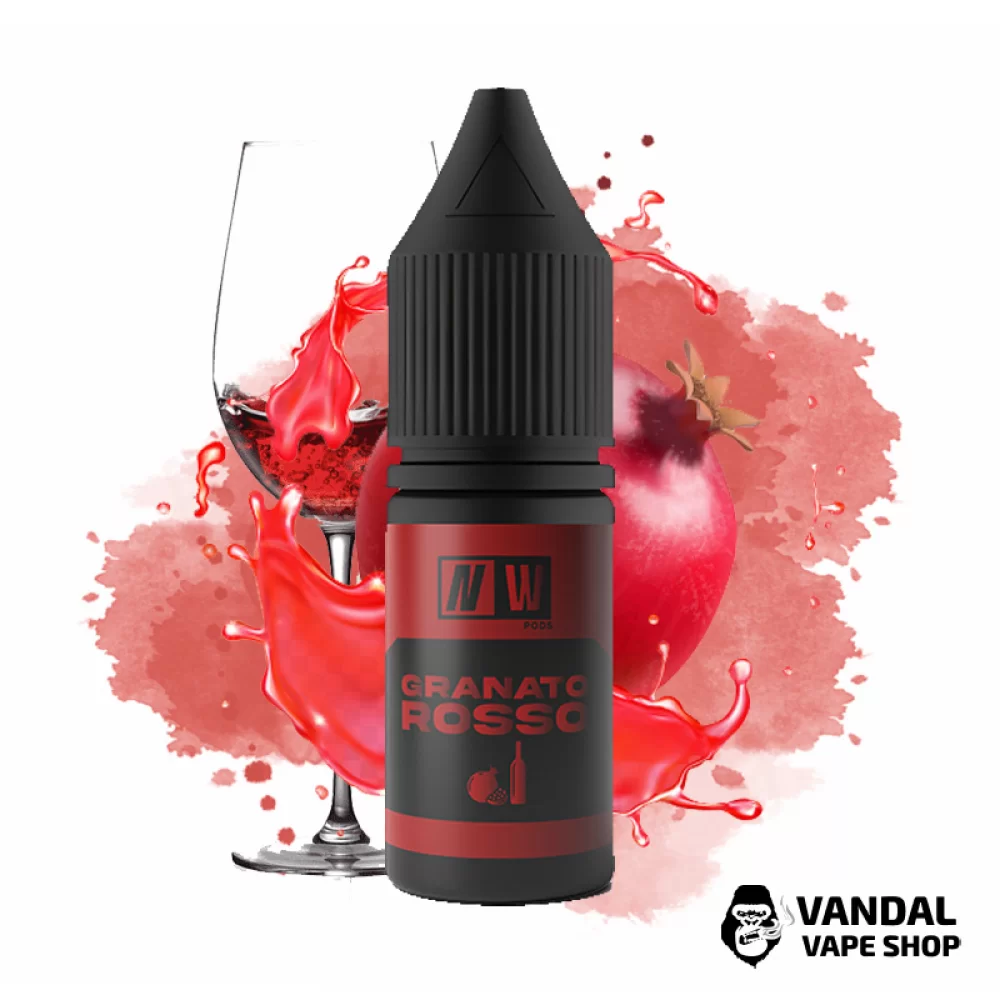 Жидкость NW Pods - 10 мл 10 мг на солевом никотине со вкусом гранатового вина Жидкость NW Pods - 10 мл 10 мг на солевом никотине со вкусом гранатового вина