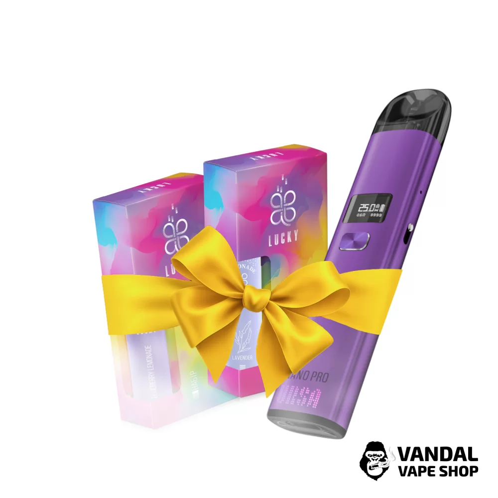 Набор L: подсистема Ursa Nano Pro + 2 набора для самозамеса Lucky 30 мл + Стикерпак