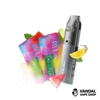 Набор L 2.0: Voopoo VMATE Pro 2 Space Grey + Lucky 30 Watermelon lemonade 50 мг + Lucky 30 Apple 50 мг + Стикерпак