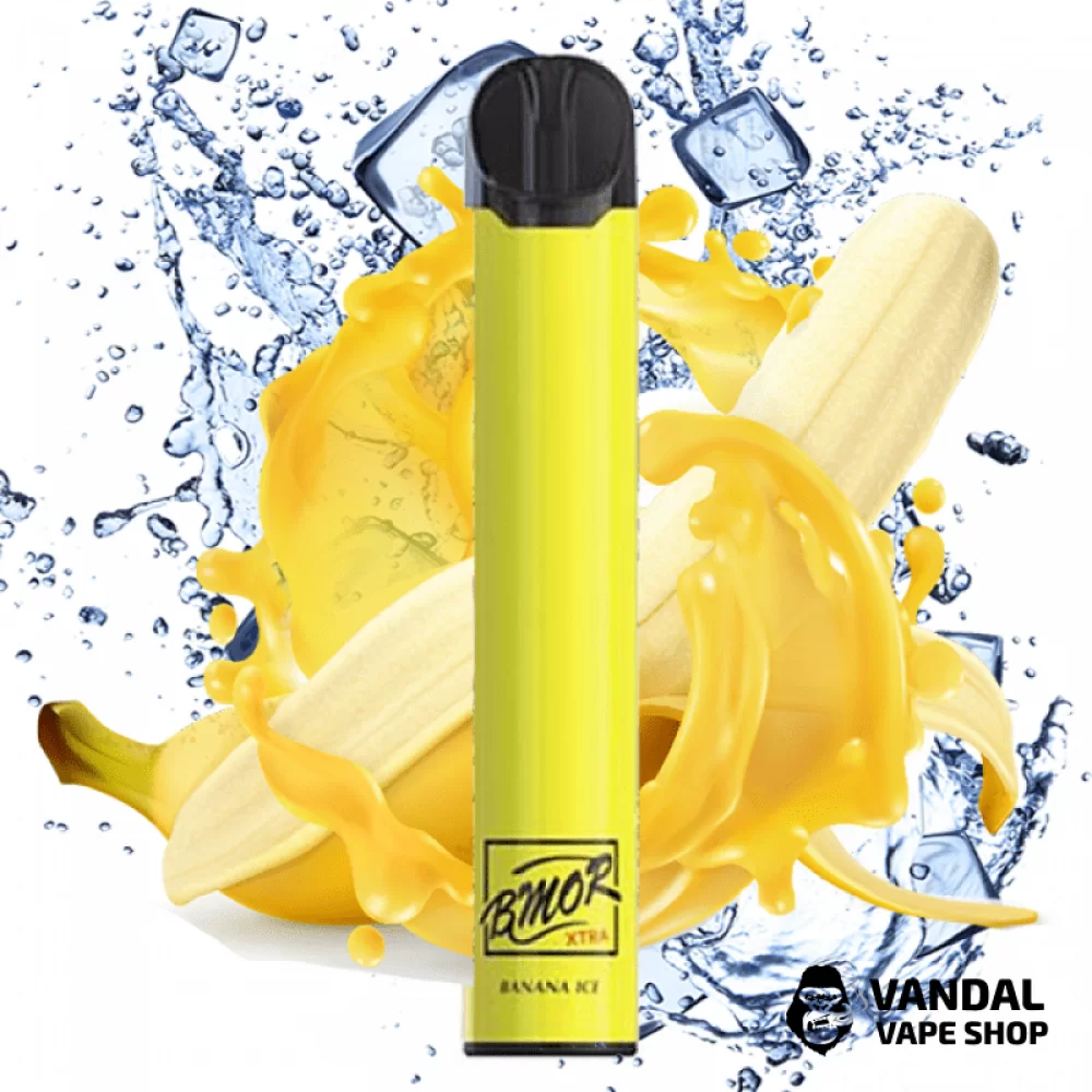 Одноразка BMOR XTRA 1600 puffs Disposable Pod Kit - Banana Ice 5% со вкусом банана с холодком