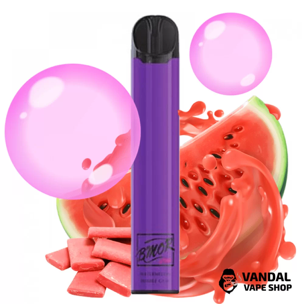 Одноразка BMOR XTRA 1600 puffs Disposable Pod Kit - Watermelon Bubble Gum 5% со вкусом жвачки бабл гам с арбузом