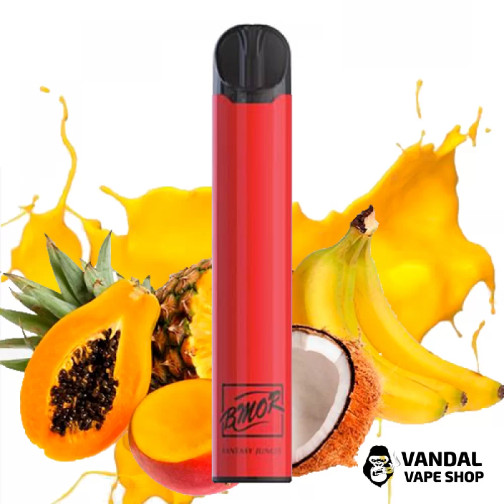 Одноразка BMOR XTRA 1600 puffs Disposable Pod Kit - Fantasy Jungle 5% со вкусом клубники, банана, вишни и винограда