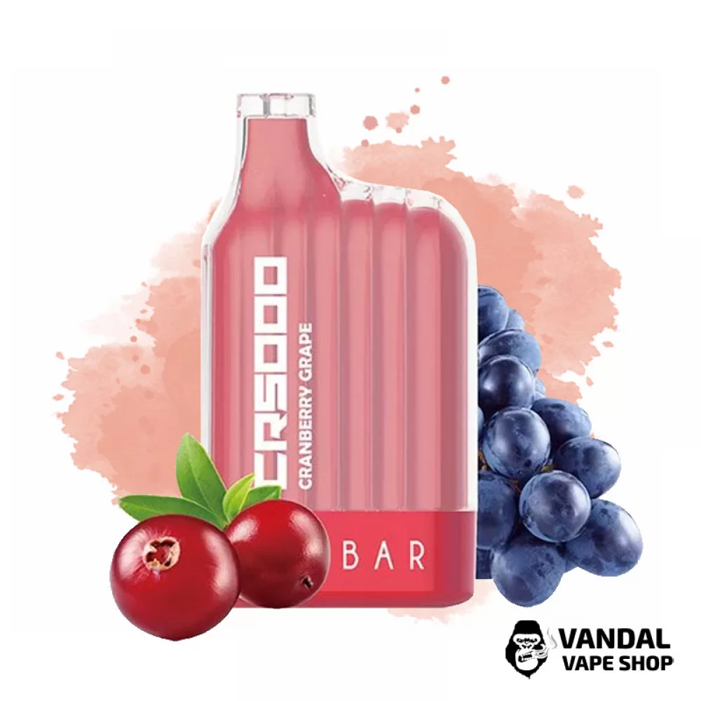Одноразовая Pod система Elf Bar CR5000 50 мг 650 мАч на 5000 затяжек со вкусом клюквы и винограда Одноразовая Pod система Elf Bar CR5000 50 мг 650 мАч на 5000 затяжек со вкусом клюквы и винограда