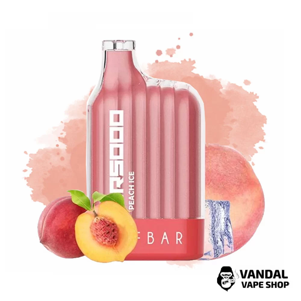 Одноразова Pod система Elf Bar CR5000 50 мг 650 мАг на 5000 затяжок зі смаком персика і льоду Одноразова Pod система Elf Bar CR5000 50 мг 650 мАг на 5000 затяжок зі смаком персика і льоду