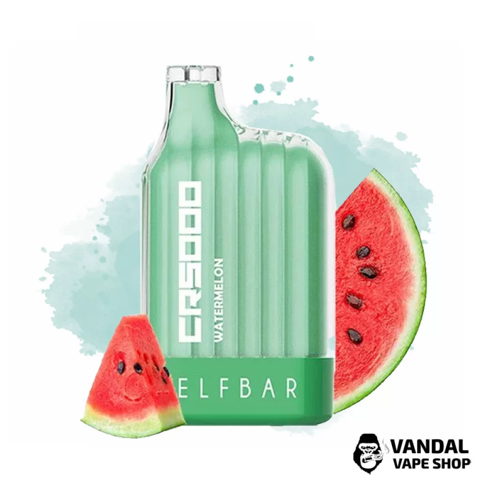 Одноразова Pod система Elf Bar CR5000 50 мг 650 мАг на 5000 затяжок зі смаком кавуна