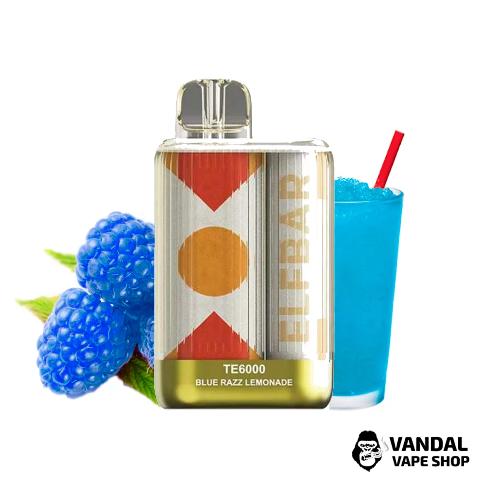 Одноразовая Pod система Elf Bar TE6000 550 мАч 5% на 6000 затяжек со вкусом синей малины и лимонада Одноразовая Pod система Elf Bar TE6000 550 мАч 5% на 6000 затяжек со вкусом синей малины и лимонада