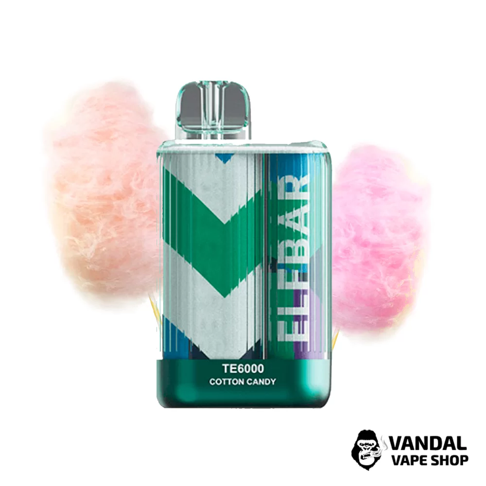 Одноразовая Pod система Elf Bar TE6000 550 мАч 5% на 6000 затяжек со вкусом сладкой ваты Одноразовая Pod система Elf Bar TE6000 550 мАч 5% на 6000 затяжек со вкусом сладкой ваты