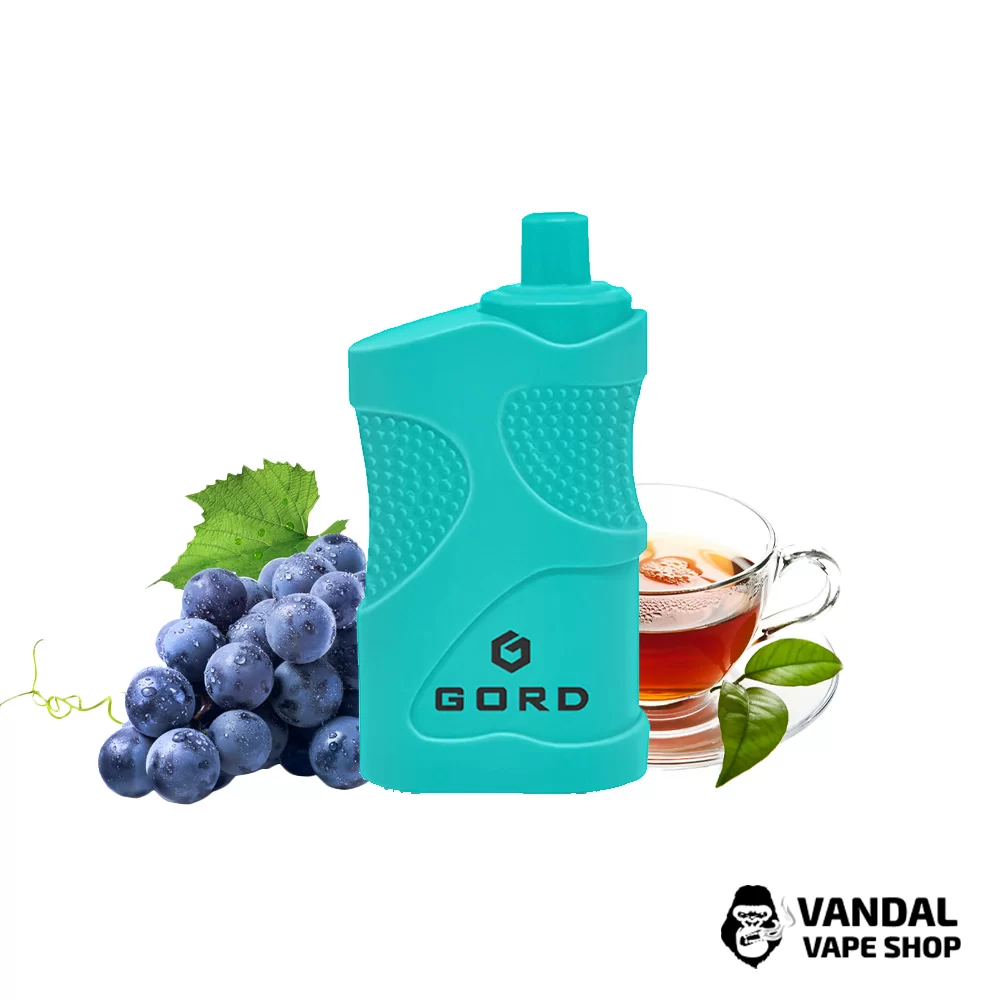 Одноразовая Pod система Gord 4000 550 маг 5% на 4000 затяжек со вкусом зеленого чая в сочетании с виноградом