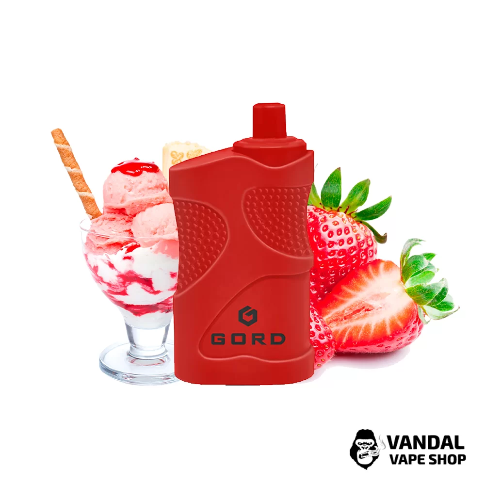 Одноразова Pod система Gord 4000 550 маг 5% на 4000 затяжок зі смаком холодного полуничного морозива