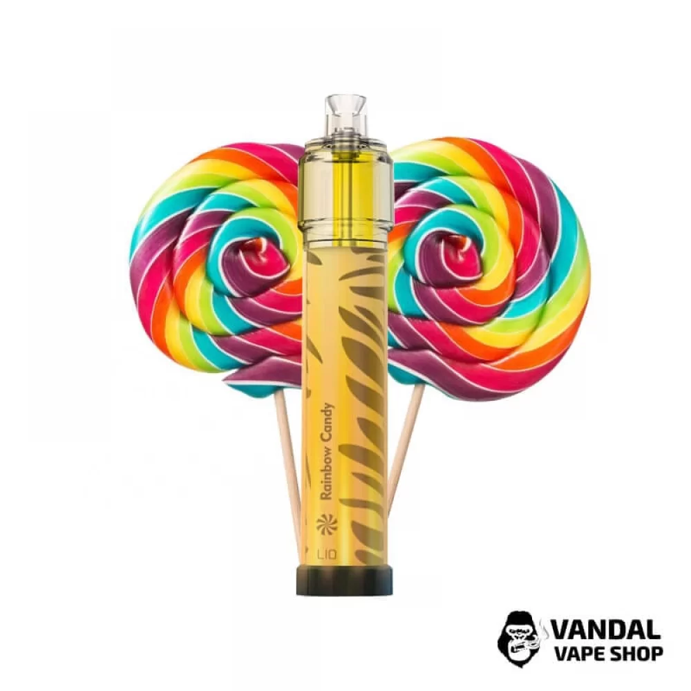 LIO Bee Lit Disposable Pod Kit 1300mAh Rainbow Candy 5% Одноразовая Pod система на 2500 затяжек со вкусом конфеток LIO Bee Lit Disposable Pod Kit 1300mAh Rainbow Candy 5% Одноразовая Pod система на 2500 затяжек со вкусом конфеток