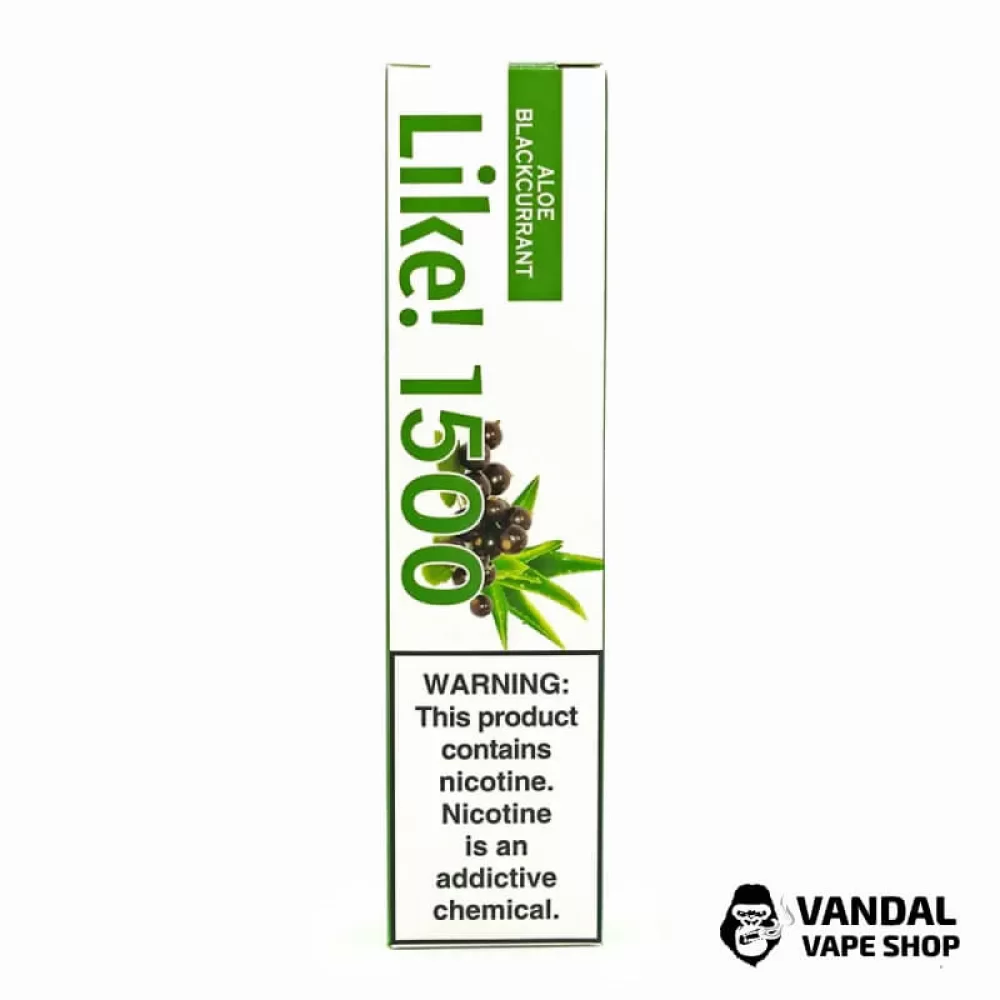 Одноразовая Pod система Joyetech Like! 1500 50 мг 1100 мАч на 1500 затяжек со вкусом алоэ и черной смородины Одноразовая Pod система Joyetech Like! 1500 50 мг 1100 мАч на 1500 затяжек со вкусом алоэ и черной смородины