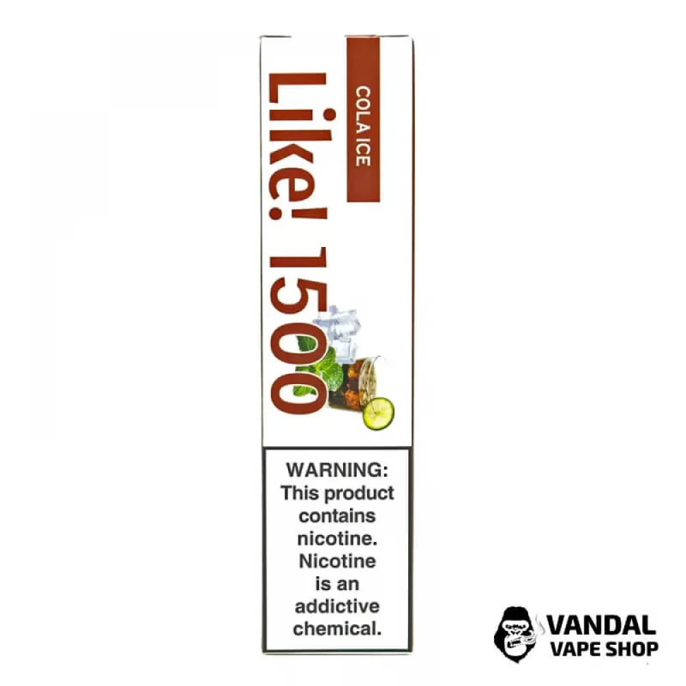 Одноразовая Pod система Joyetech Like! 1500 50 мг 1100 мАч на 1500 затяжек со вкусом колы с холодком