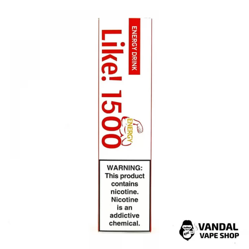 Одноразовая Pod система Joyetech Like! 1500 50 мг 1100 мАч на 1500 затяжек со вкусом энергетика Одноразовая Pod система Joyetech Like! 1500 50 мг 1100 мАч на 1500 затяжек со вкусом энергетика