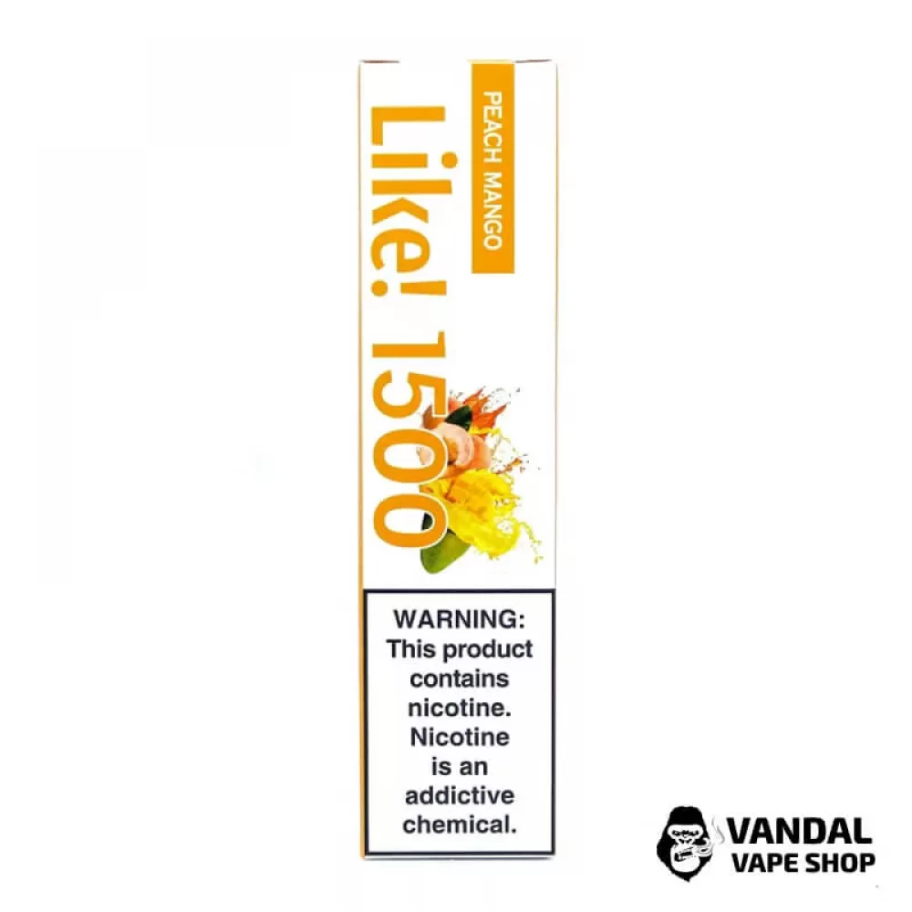 Одноразова Pod система Joyetech Like! 1500 50 мг 1100 мАг на 1500 затяжок зі смаком манго та персика Одноразова Pod система Joyetech Like! 1500 50 мг 1100 мАг на 1500 затяжок зі смаком манго та персика