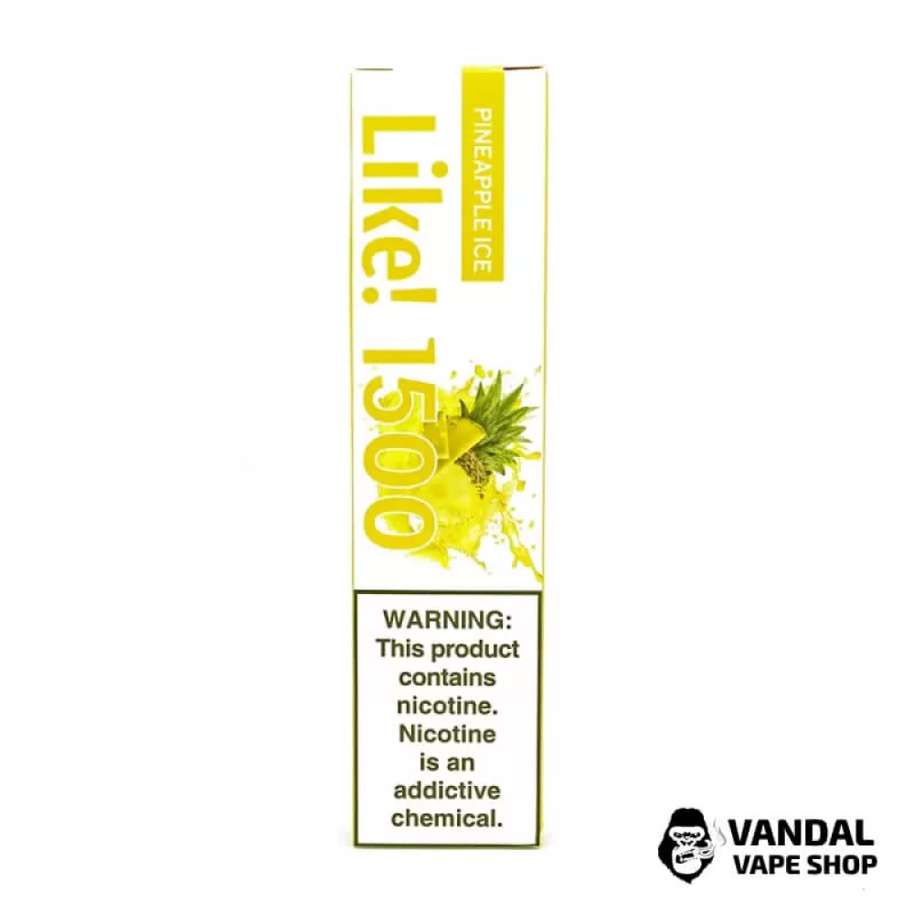 Одноразовая Pod система Joyetech Like! 1500 50 мг 1100 мАч на 1500 затяжек со вкусом ананаса с холодком