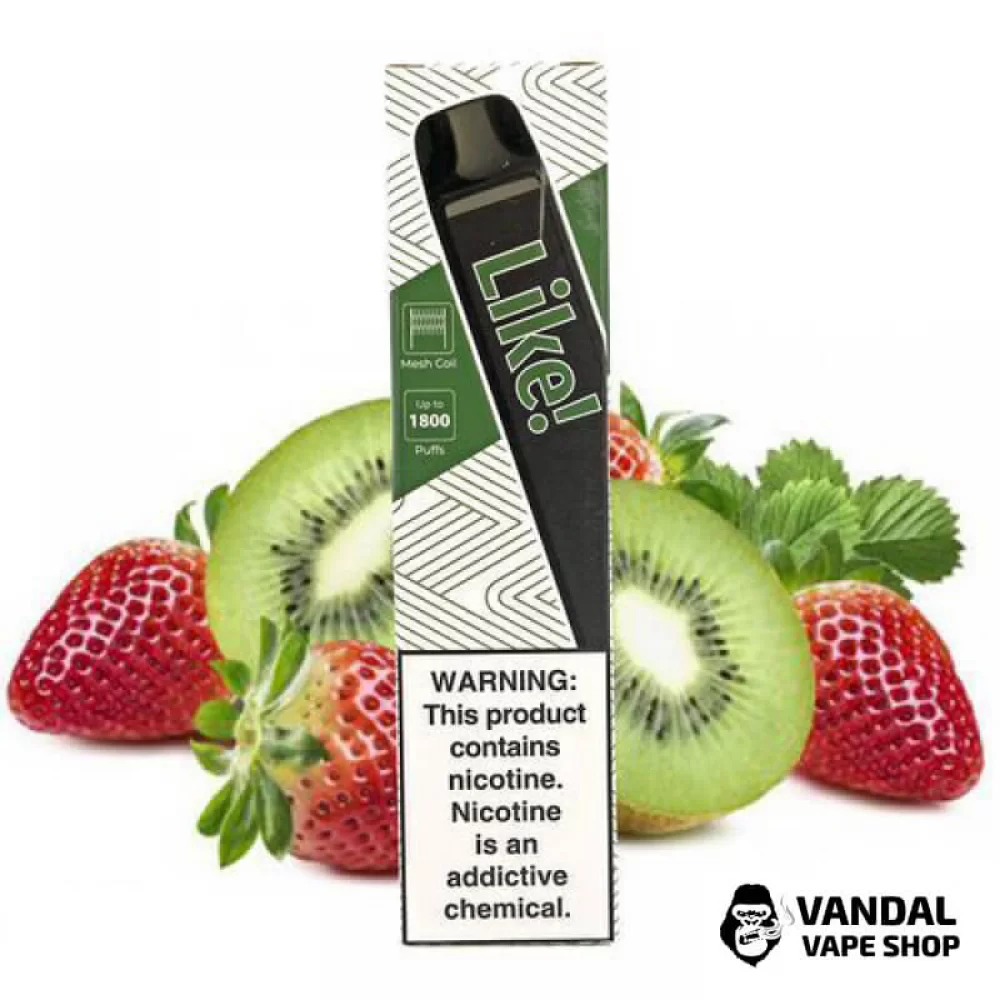 Одноразовая Pod система Joyetech Like! 1800 50 мг 900 мАч на 1800 затяжек со вкусом клубники и киви