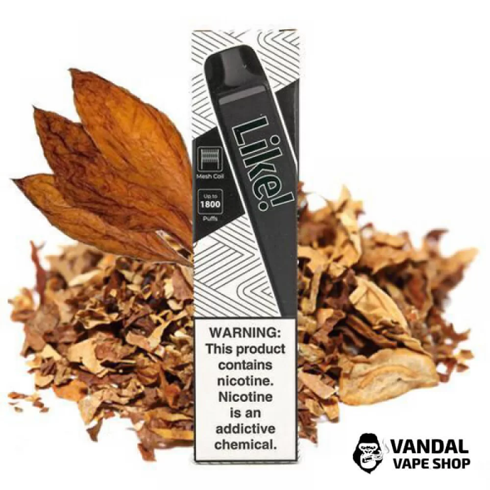 Одноразовая Pod система Joyetech Like! 1800 50 мг 900 мАч на 1800 затяжек со вкусом табака