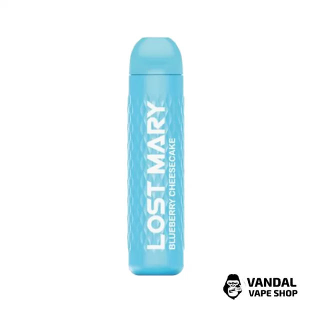 Одноразова Pod-система Lost Mary 3000 Standart з міцністю нікотину 5% зі смаком чорничного чізкейку
