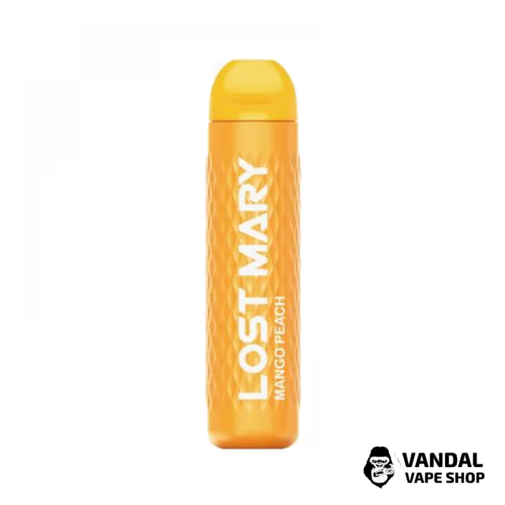 Одноразовая Pod-система Lost Mary 3000 Standart с крепостью никотина 5% со вкусом манго и персика