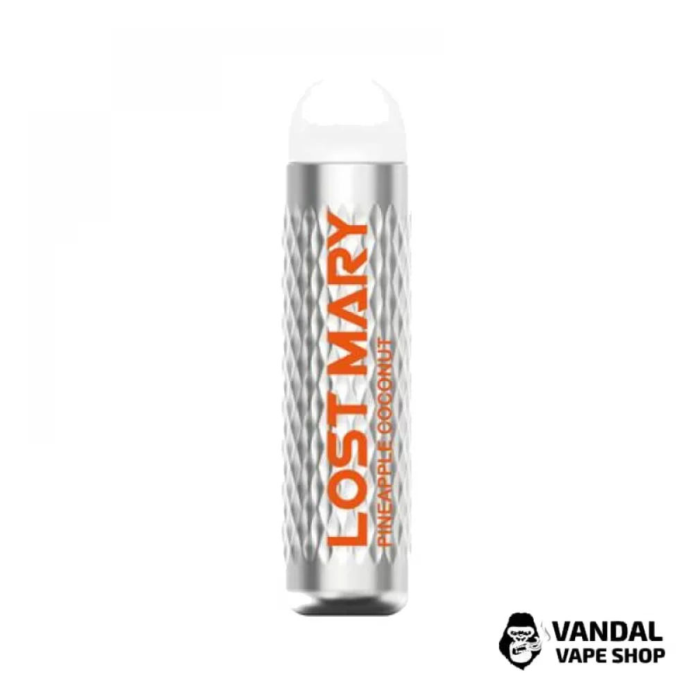 Одноразова Pod-система Lost Mary 3000 Pro з міцністю нікотину 5% зі смаком ананасу з кокосом Одноразова Pod-система Lost Mary 3000 Pro з міцністю нікотину 5% зі смаком ананасу з кокосом