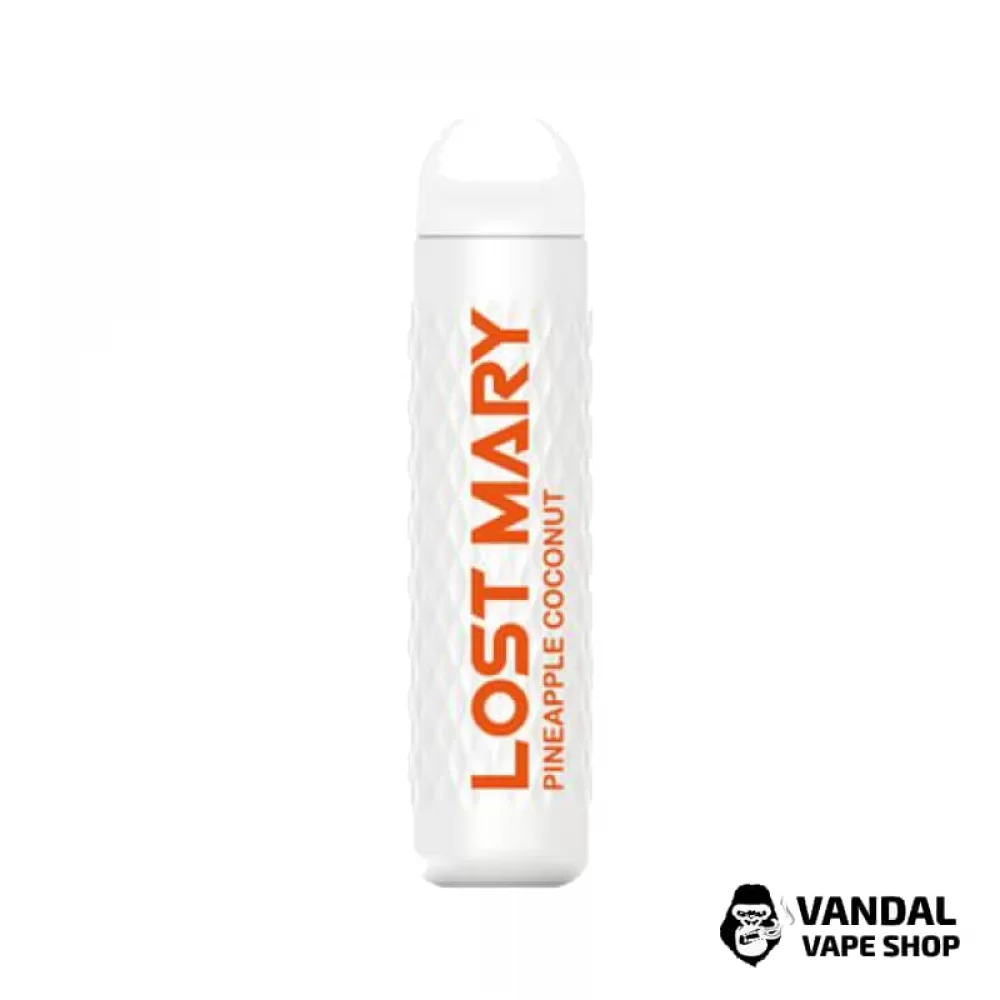 Одноразовая Pod-система Lost Mary 3000 Standart с крепостью никотина 5% со вкусом ананаса с кокосом Одноразовая Pod-система Lost Mary 3000 Standart с крепостью никотина 5% со вкусом ананаса с кокосом