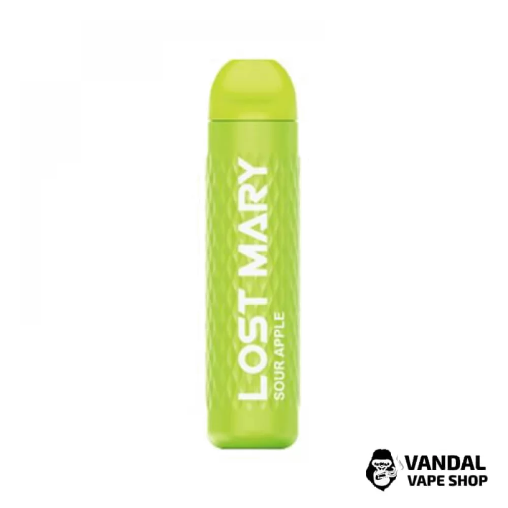 Одноразовая Pod-система Lost Mary 3000 Standart с крепостью никотина 5% со вкусом кислого яблока Одноразовая Pod-система Lost Mary 3000 Standart с крепостью никотина 5% со вкусом кислого яблока