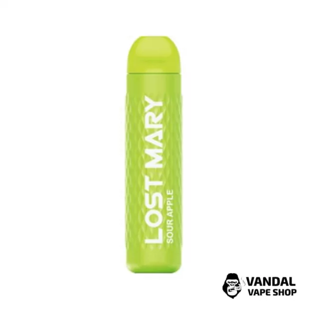 Одноразовая Pod-система Lost Mary 3000 Standart с крепостью никотина 5% со вкусом кислого яблока