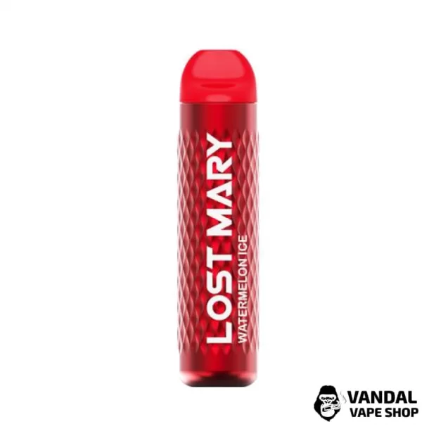 Одноразова Pod-система Lost Mary 3000 Pro з міцністю нікотину 5% зі смаком кавуна з холодком