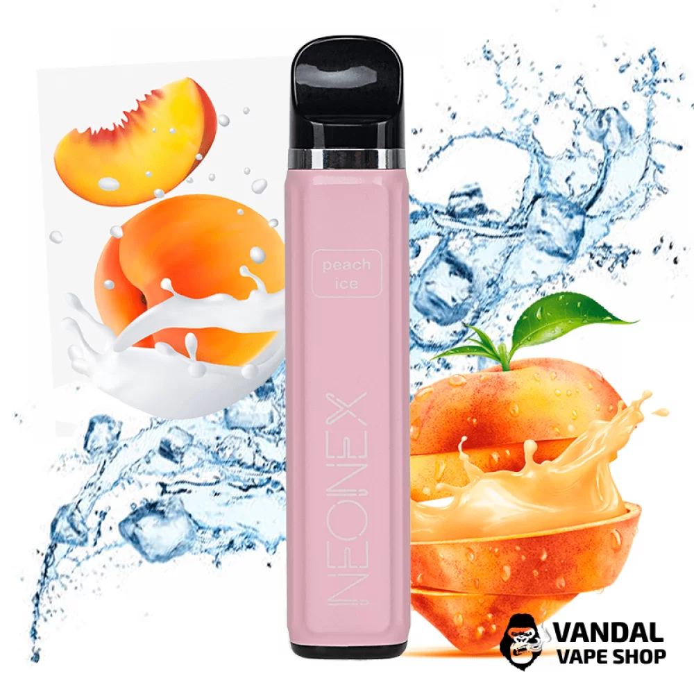 Одноразовая Pod система Neonex Disposable Pod Kit 4.5% 550 mAh Banana Ice на 1500 затяжек со вкусом персика с холодком