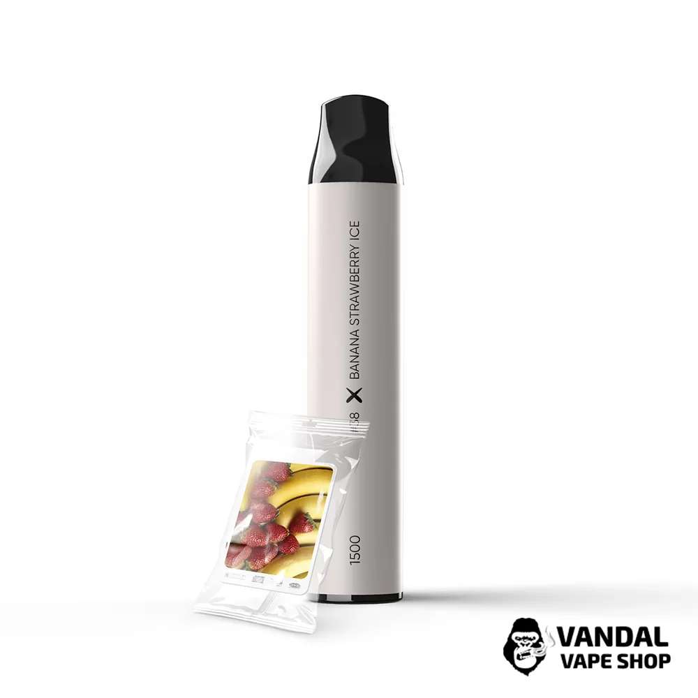Одноразовый Pod SAB 1500 Disposable Pod 850 мАг 5% на 1500 затяжек со вкусом банана и клубники  Одноразовый Pod SAB 1500 Disposable Pod 850 мАг 5% на 1500 затяжек со вкусом банана и клубники