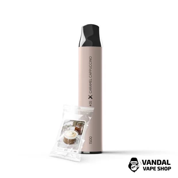  Одноразовый Pod SAB 1500 Disposable Pod 850 мАг 5% на 1500 затяжек со вкусом капучино с карамелью
