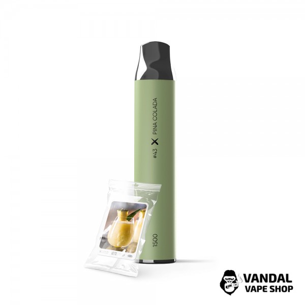 Одноразовий Pod SAB 1500 Disposable Pod 850 мАг 5% на 1500 затяжок зі смаком Піна колада
