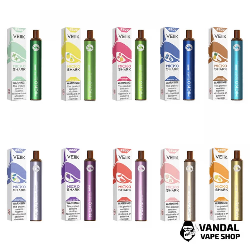 Одноразова Pod-система VEIIK Micko Shark з міцністю нікотину 5% Одноразова Pod-система VEIIK Micko Shark з міцністю нікотину 5%