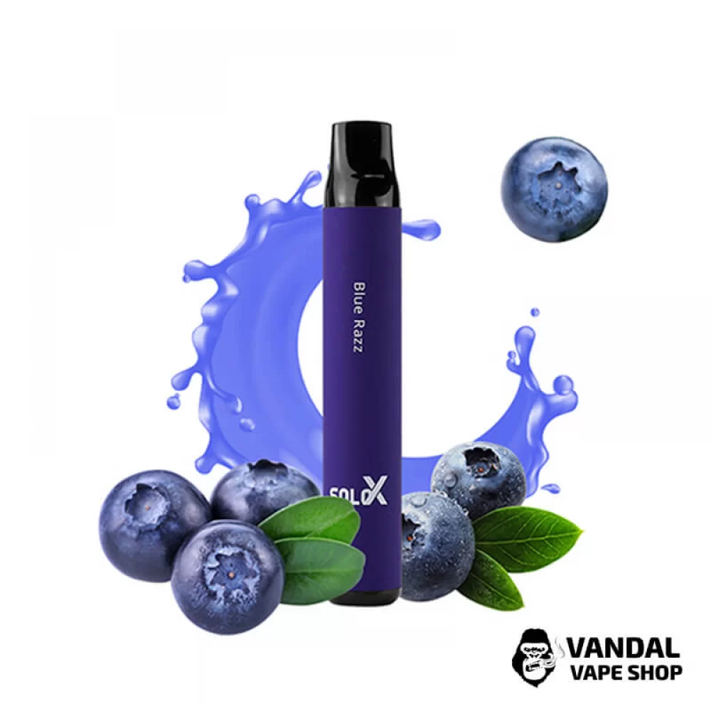 Одноразова Pod система Vapeman SOLO X 50 мг 850 мАг на 1500 затяжок зі смаком чорниці та малини Одноразова Pod система Vapeman SOLO X 50 мг 850 мАг на 1500 затяжок зі смаком чорниці та малини