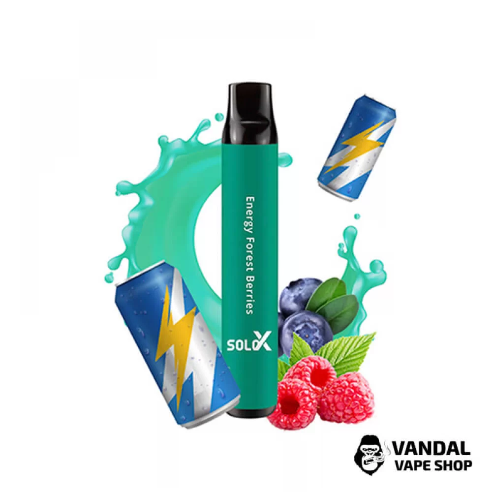 Одноразова Pod система Vapeman SOLO X 50 мг 850 мАг на 1500 затяжок зі смаком енергетика із лісовими ягодами Одноразова Pod система Vapeman SOLO X 50 мг 850 мАг на 1500 затяжок зі смаком енергетика із лісовими ягодами