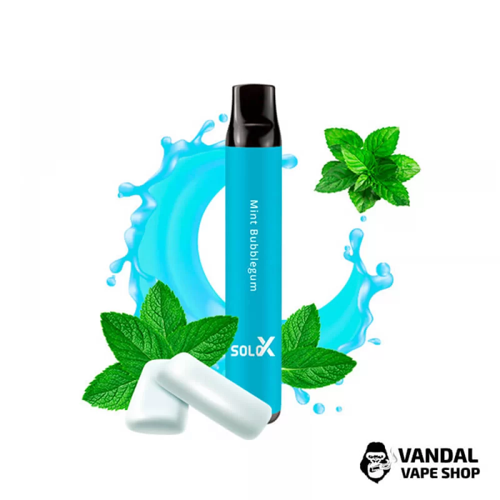 Одноразова Pod система Vapeman SOLO X 50 мг 850 мАг на 1500 затяжок зі смаком м'ятної жувальної гумки Одноразова Pod система Vapeman SOLO X 50 мг 850 мАг на 1500 затяжок зі смаком м'ятної жувальної гумки