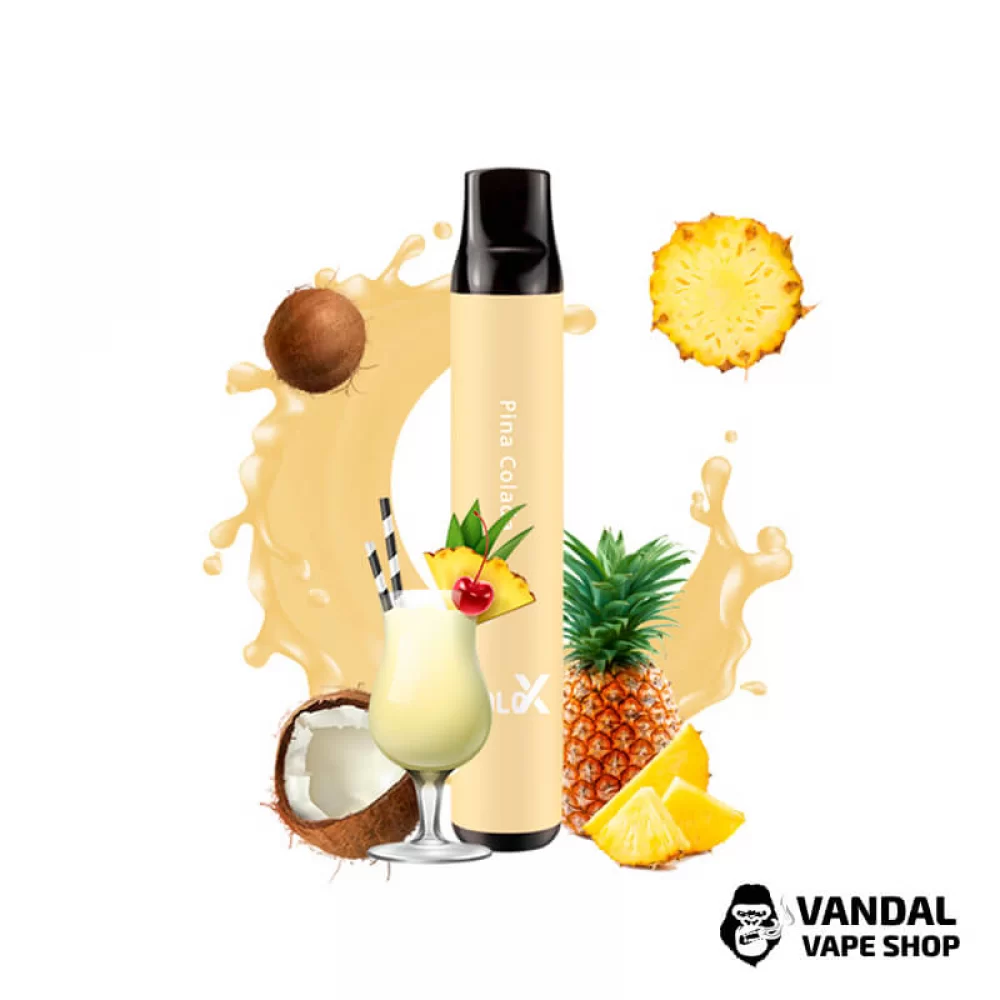 Одноразова Pod система Vapeman SOLO X 50 мг 850 мАг на 1500 затяжок зі смаком коктейлю Піна Колада